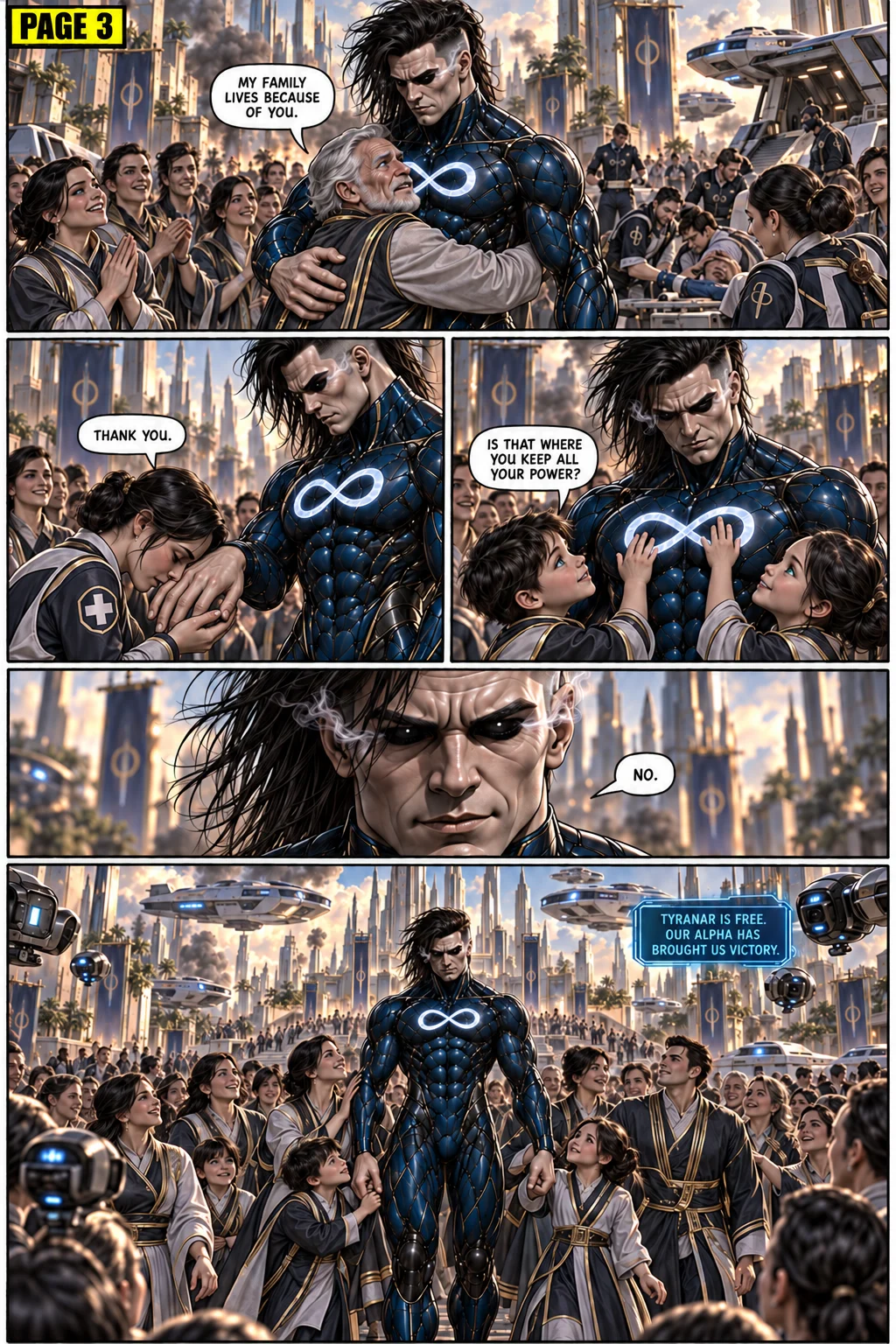 Alpha 1 issue 1, story page 3