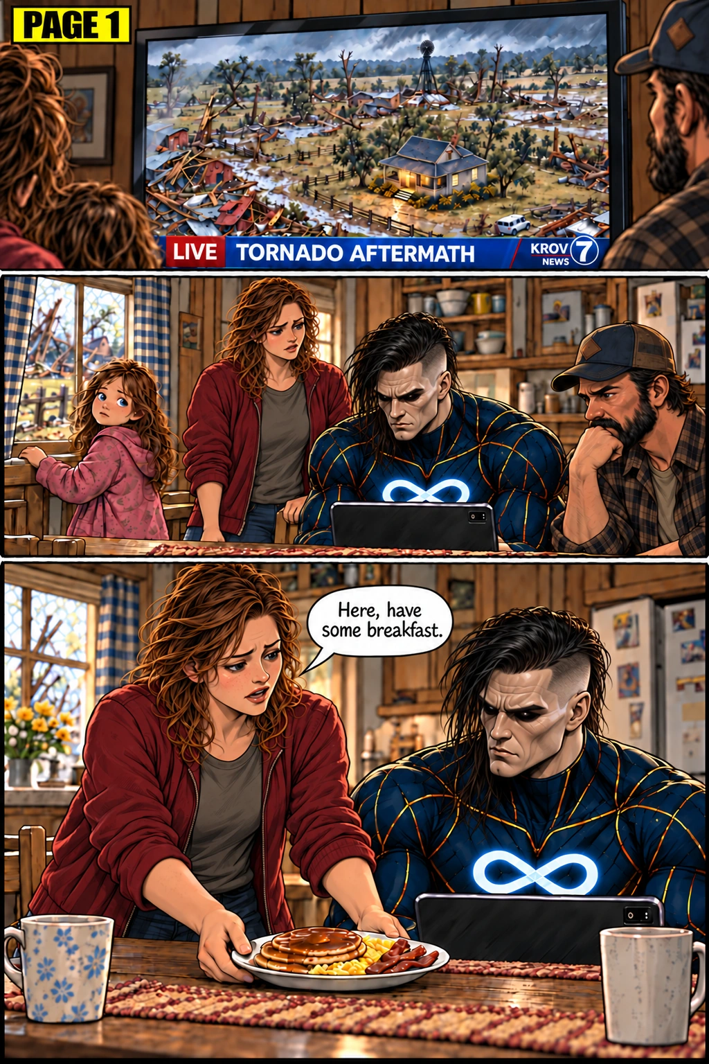 Alpha 1 issue 3, story page 1